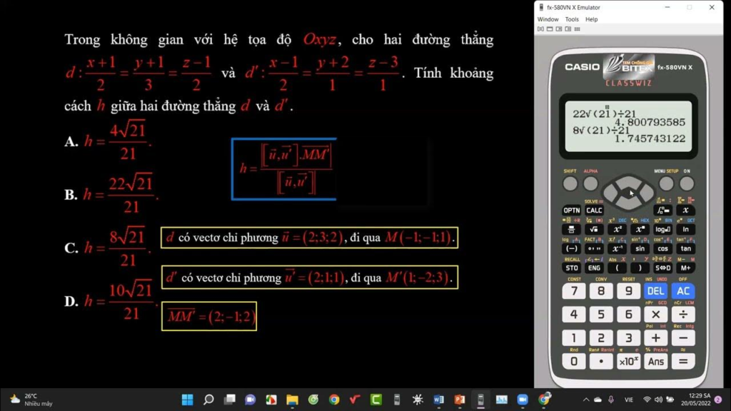 Khái niệm cơ bản về khoảng cách giữa hai đường thẳng